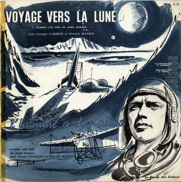 [Pochette de Voyage vers la Lune / L’homme a des ailes (JEUNESSE)]