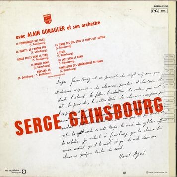 [Pochette de Du chant  la une !.. (Serge GAINSBOURG) - verso]