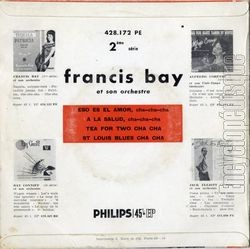 [Pochette de Eso es el amor (Francis BAY) - verso]