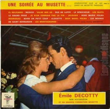 [Pochette de Une soire au musette… (mile DECOTTY)]