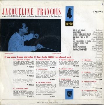 [Pochette de N 4 (Jacqueline FRANOIS) - verso]