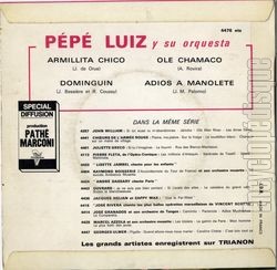 [Pochette de Armillita chico (PEPE LUIZ) - verso]