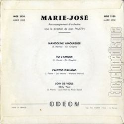 [Pochette de Mandoline amoureuse (MARIE-JOS) - verso]