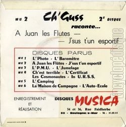 [Pochette de  Juan les fltes (CH’GUSS) - verso]