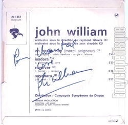 [Pochette de Oh happy day (merci Seigneur) (John WILLIAM) - verso]