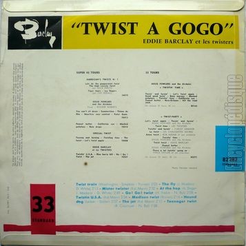 [Pochette de Twist  gogo (Eddie BARCLAY) - verso]