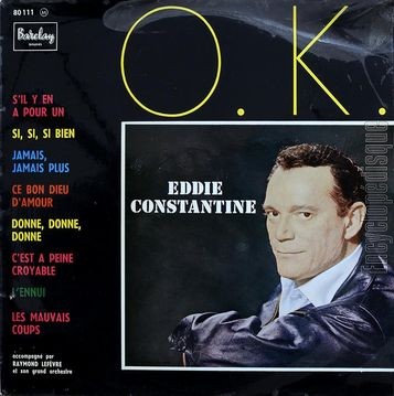 [Pochette de O. K. (Eddie CONSTANTINE)]