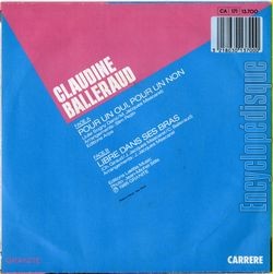 [Pochette de Pour un oui, pour un non (Claudine BALLERAUD) - verso]