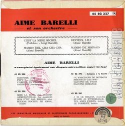 [Pochette de C’est la mre Michel (Aim BARELLI) - verso]