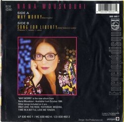 [Pochette de Why worry (Nana MOUSKOURI) - verso]