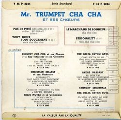 [Pochette de Pas de piti (Mr TRUMPET CHA CHA) - verso]