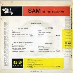 [Pochette de Kaput (SAM (et ses Saxtones)) - verso]