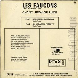 [Pochette de Moin mande ou padon (Les FAUCONS) - verso]