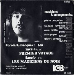 [Pochette de Les magiciens du noir (SO’N) - verso]