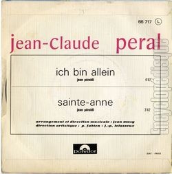 [Pochette de Ich bin allein (Jean-Claude PRAL) - verso]