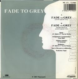 [Pochette de Fade to grey (NEON) - verso]