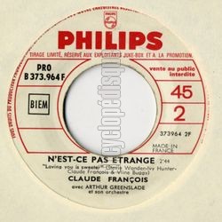 [Pochette de Car… Tout le monde a besoin d’amour (Claude FRANOIS) - verso]