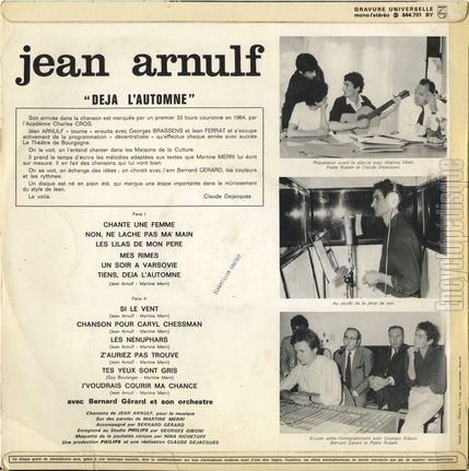 [Pochette de Dj l’automne (Jean ARNULF) - verso]