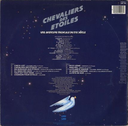 [Pochette de Chevaliers des toiles - une aventure musicale du 21 sicle - (THTRE / SPECTACLE) - verso]