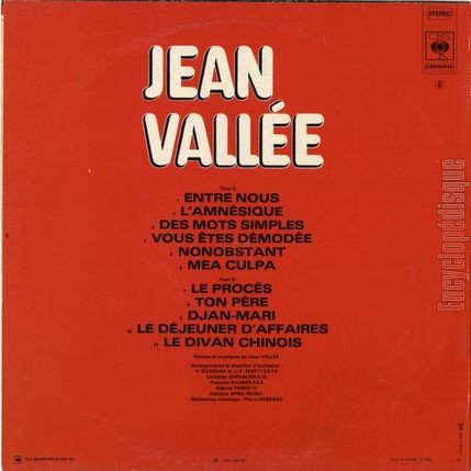 [Pochette de Entre nous, Le procs, Ton pre… (Jean VALLE) - verso]