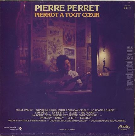 [Pochette de Pierrot a tout cœur (Pierre PERRET) - verso]