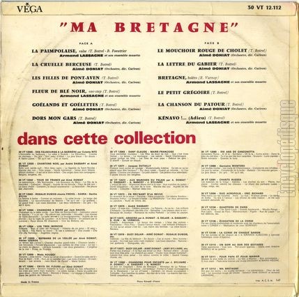 [Pochette de Ma Bretagne (COMPILATION) - verso]