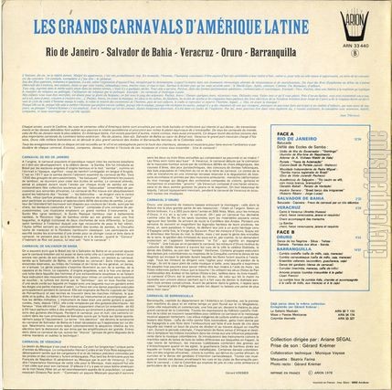 [Pochette de Les grands carnavals d’Amrique Latine (DOCUMENT) - verso]