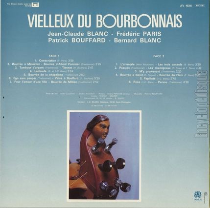 [Pochette de Coup de 4 (VIELLEUX DU BOURBONNAIS) - verso]