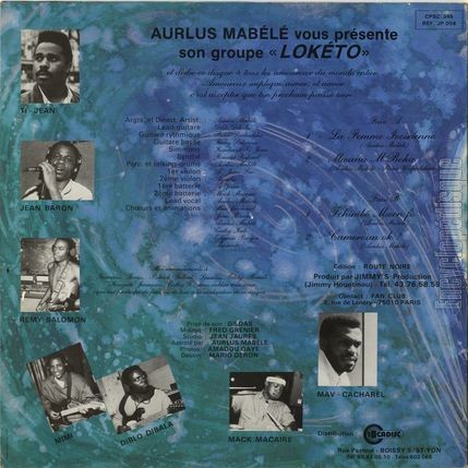 [Pochette de Maracas d’or (Aurlus MABL) - verso]