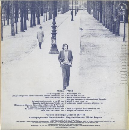 [Pochette de  Besanon (Jacques BERTIN) - verso]