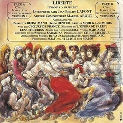 [Pochette de LIBERTE - Hymne  la Bastille (Jean-Philipe LAFONT) - verso]