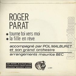 [Pochette de Tourne-toi vers moi / La fille en rve (Roger PARAT) - verso]