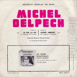 [Pochette de La vie, la vie (Michel DELPECH) - verso]