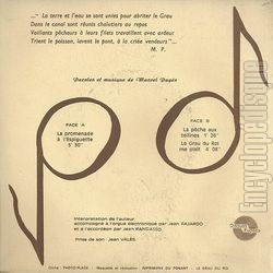 [Pochette de Un amoureux de la mer chante Le Grau-du-Roi avec les compliments du Syndicat d’Initiative (Marcel PAGS) - verso]