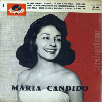 [Pochette de Ce serait dommage, Te quiero,  bientt… - 3 (Maria CANDIDO)]