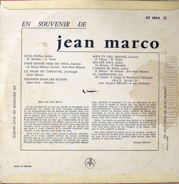 [Pochette de En souvenir de (Jean MARCO) - verso]