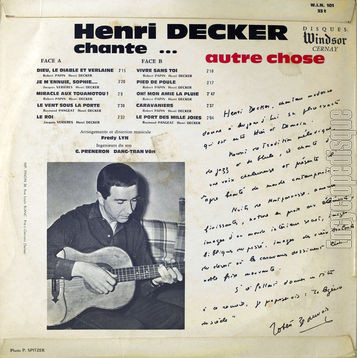 [Pochette de Chante… autre chose (Henri DECKER) - verso]