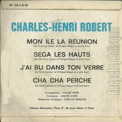 [Pochette de Mon Ile La Runion (Charles-Henri ROBERT) - verso]