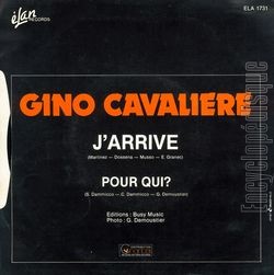 [Pochette de J’arrive (Gino CAVALIERE) - verso]