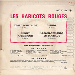 [Pochette de La non-demande en mariage (Les HARICOTS ROUGES) - verso]