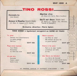 [Pochette de Marine viva (Tino ROSSI) - verso]