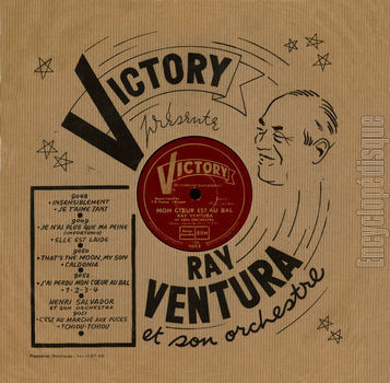 [Pochette de Mon cœur est au bal / 1. 2. 3. 4 (Ray VENTURA et son orchestre)]