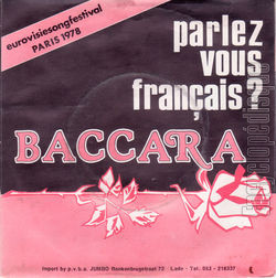 [Pochette de BACCARA -  Parlez-vous franais ?  (Les FRANCOPHILES) - verso]