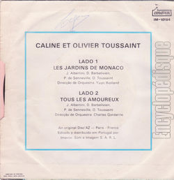 [Pochette de Les jardins de Monaco (CALINE et Olivier TOUSSAINT) - verso]