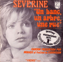 [Pochette de Un banc, un arbre, une rue (SVERINE) - verso]