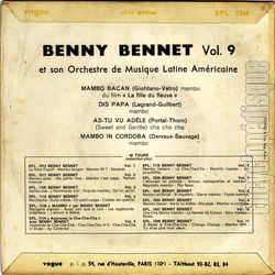 [Pochette de Mambos cuisine orientale (Benny BENNET et son orchestre de musique latine amricaine) - verso]