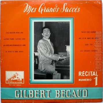 [Pochette de Mes grands succs - Rcital n 1 (Gilbert BCAUD)]