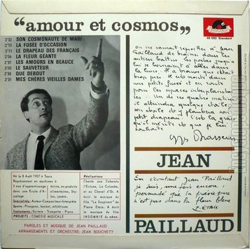 [Pochette de Amour et cosmos (Jean PAILLAUD) - verso]