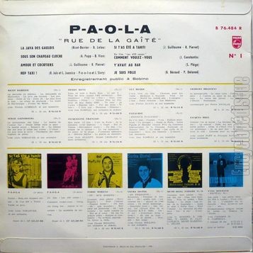 [Pochette de Rue de la gat (PAOLA (P.A.O.L.A.)) - verso]