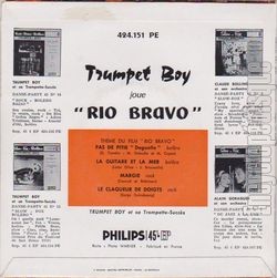 [Pochette de Rio Bravo (TRUMPET BOY) - verso]